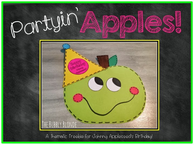 Partyin’ Apples Craftivity Freebie!