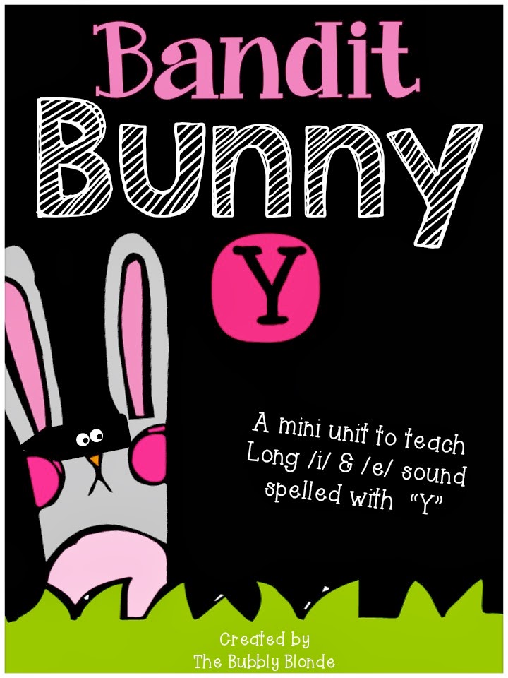 Bandit Bunny Y- Teaching the Long /i/ and /e/ sound spelled with Y