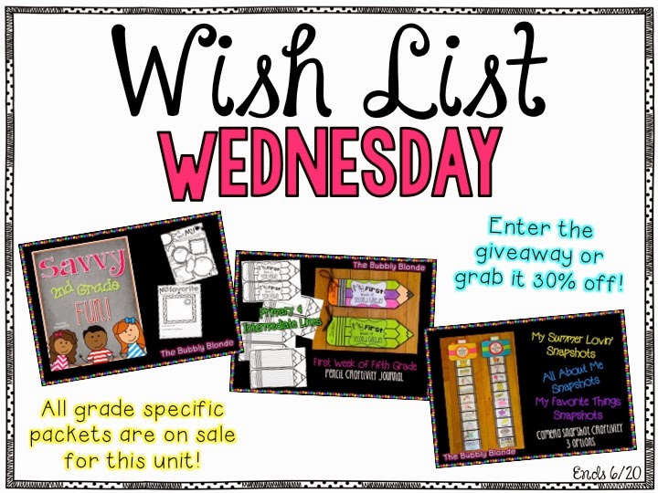 Wish List Wednesday~ Back to School Packet!